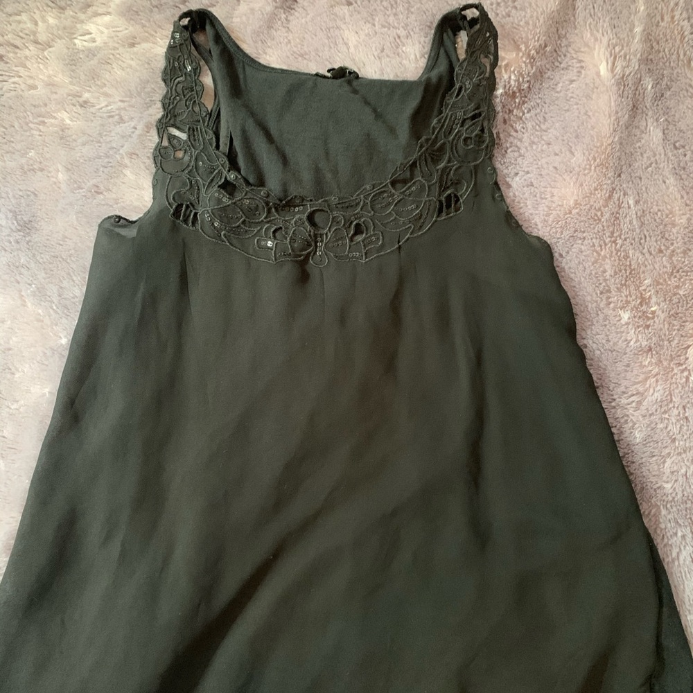 Black express dressy tank top